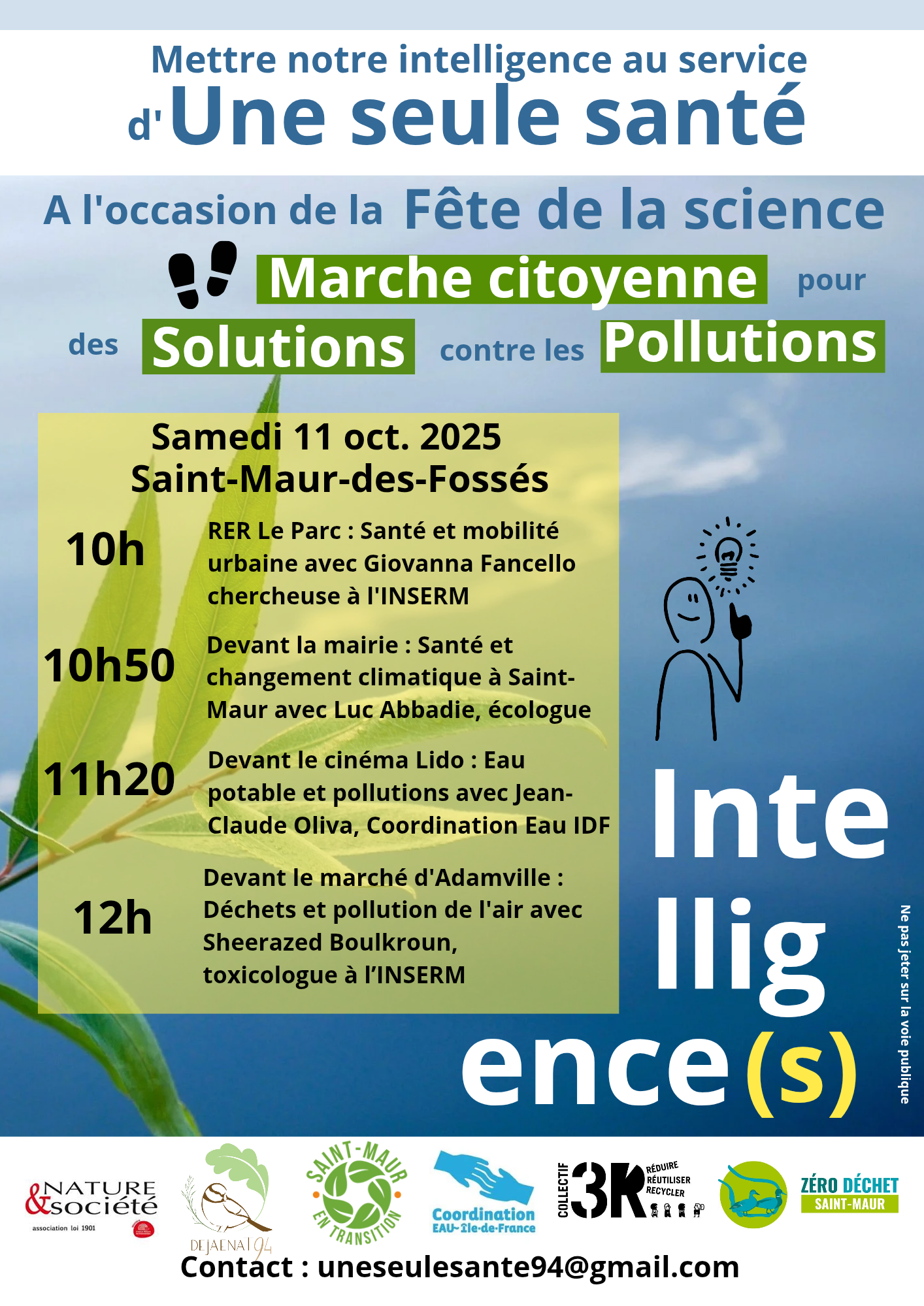 Lire la suite à propos de l’article Marche citoyenne pour des Solutions contre les Pollutions le samedi 11/10 à 10h00, place de la Louvière, Saint-Maur